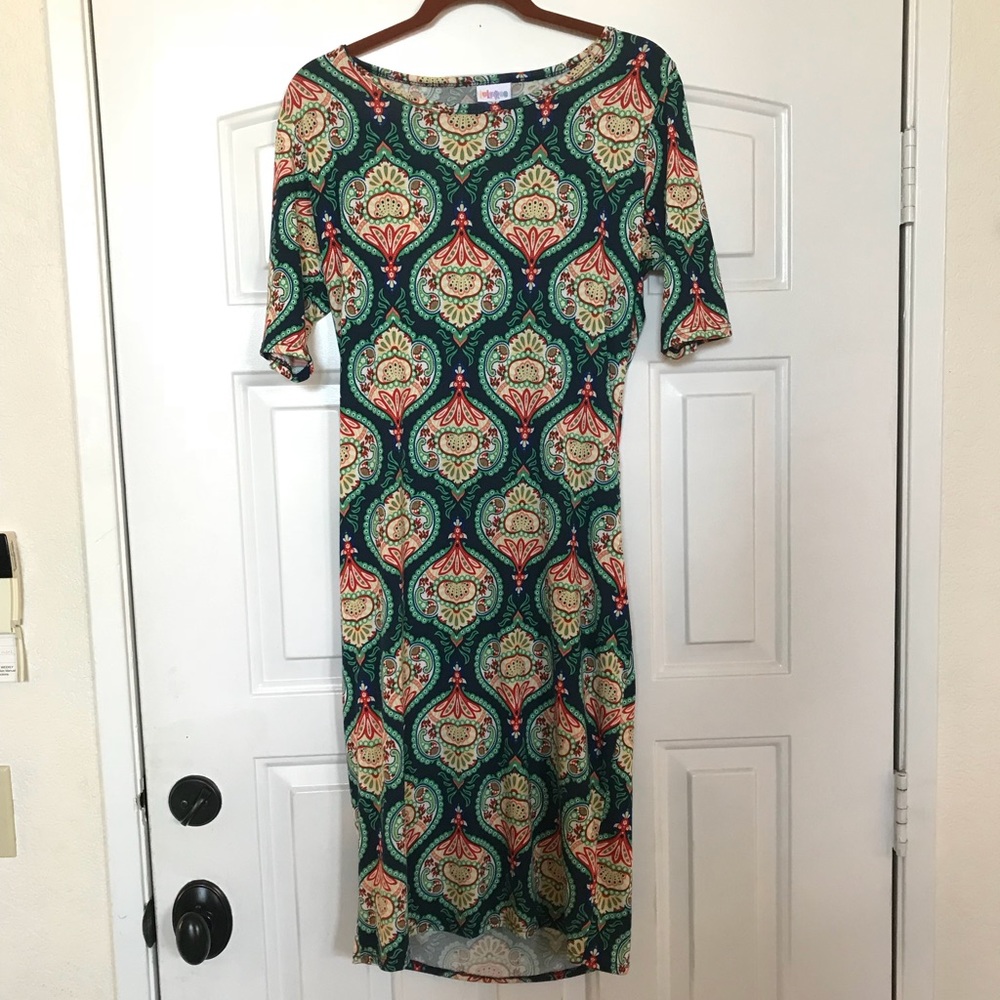 LuLaRoe Julia Dress Large
